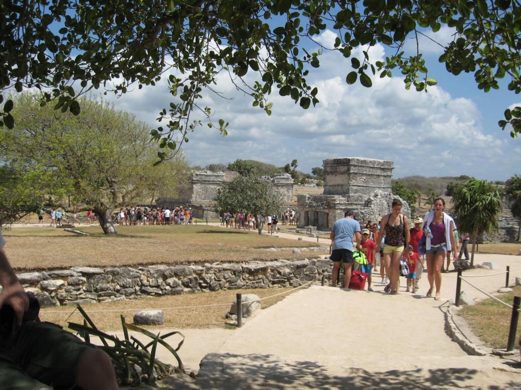 Tourists at Tulum